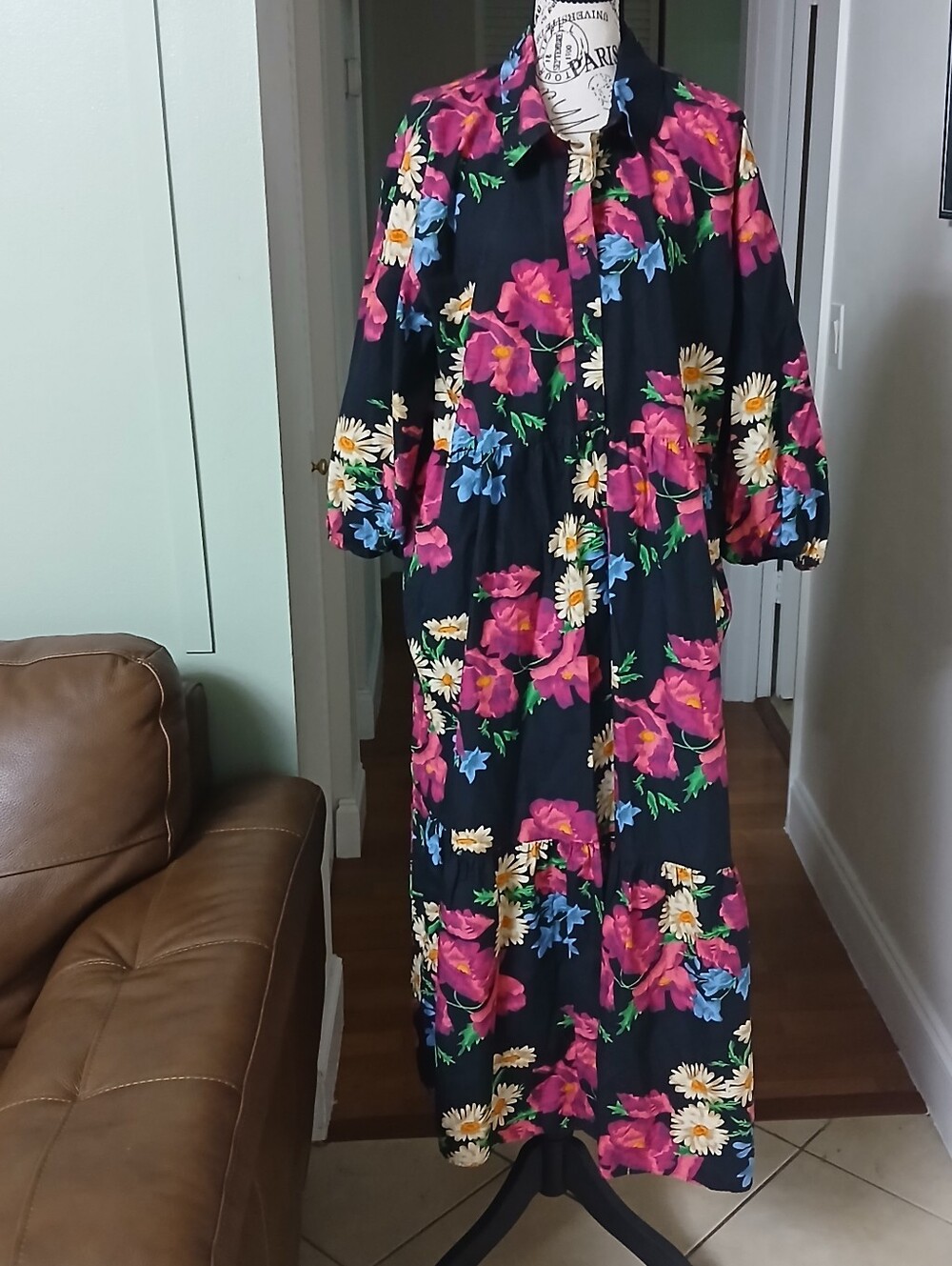 Maeve Bettina Tiered Floral Shirt Dress - Picture 4 of 11